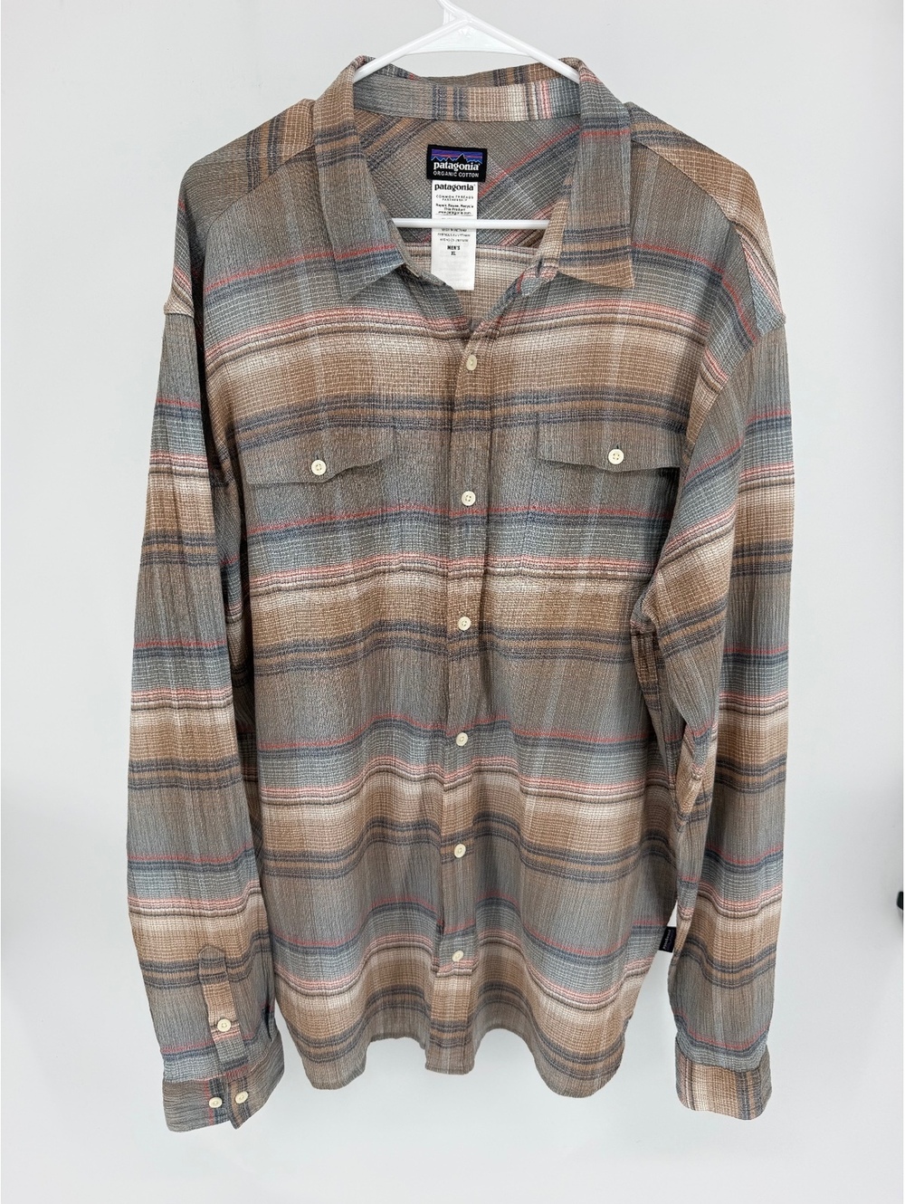 Patagonia Men's XL Organic Cotton Plaid Button-Up Shirt